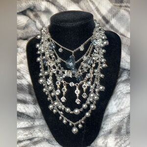 Necklace lot; delicate necklaces.